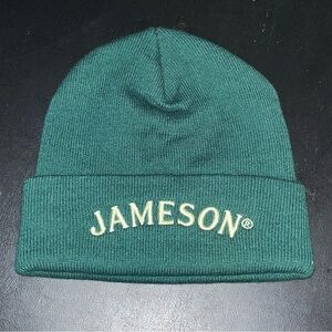 Jameson Irish Whiskey Green Knit Beanie Embroidered Cuff One Size